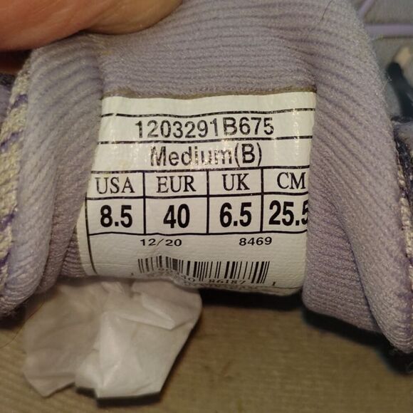 Brooks Adrenaline GTS 21 Womens Pre-owned Lavendar & Pink Running Shoes - 8 1/2 - Picture 6 of 6